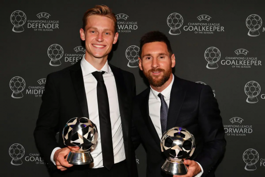 Ce que Messi a dit à propos de De Jong lors du trophée du joueur de l’année de l’UEFA